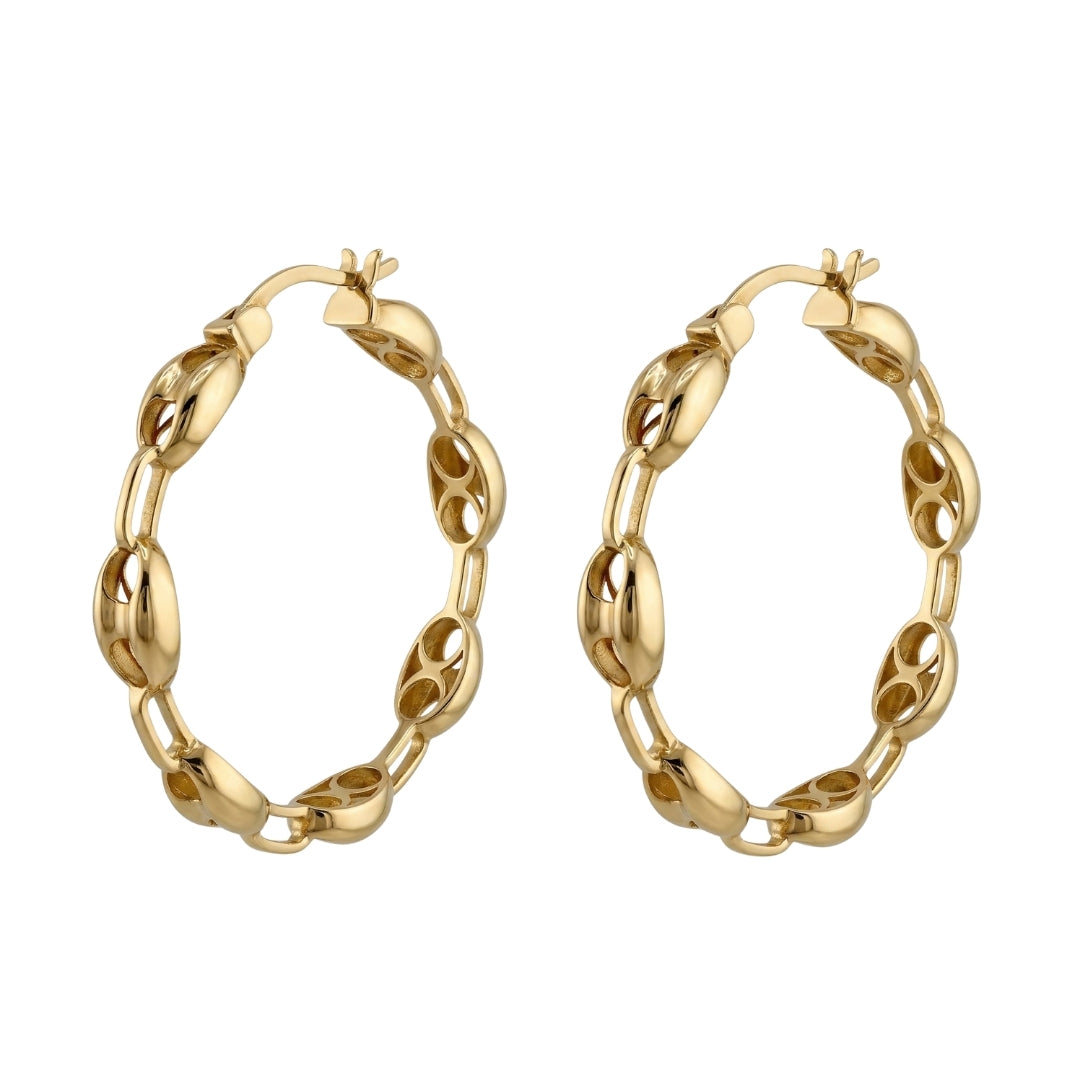 Bold Gucci Hoops | 18k
