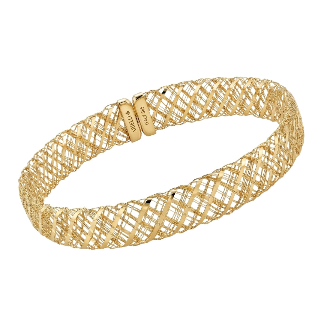 Lattice Bangle | 18K