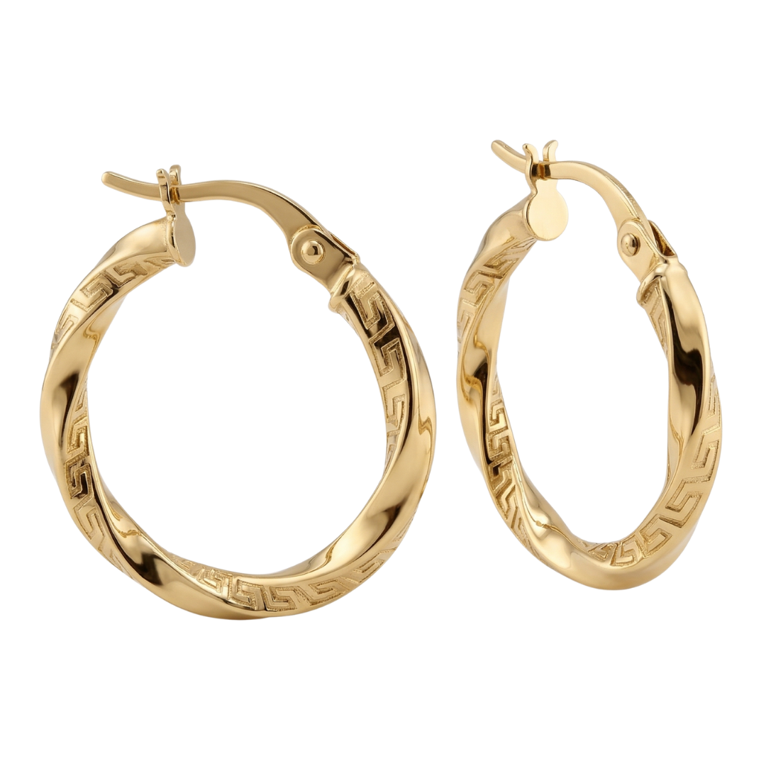 Meander Hoops Bold | 18k